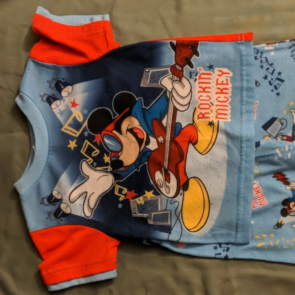 Rock star Mickey mouse pajamas